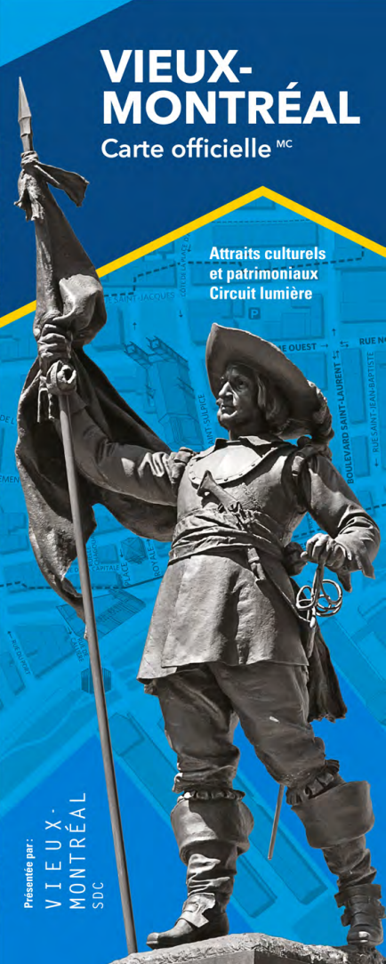 Carte officielle du Vieux-Montréal Attraits culturels et patrimoniaux